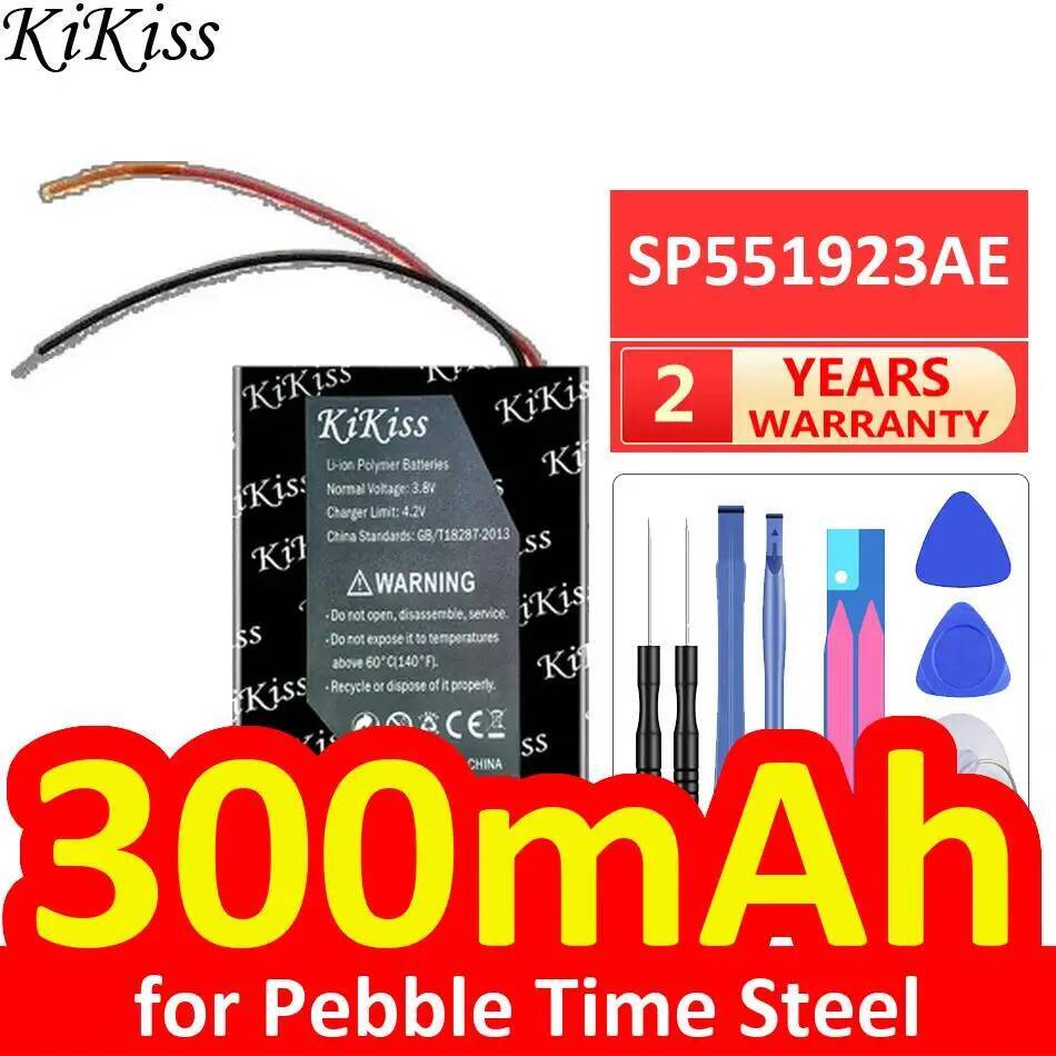 Smartwatch Pebble Watches - Batería de reloj inteligente SP551923AE 300Mah
