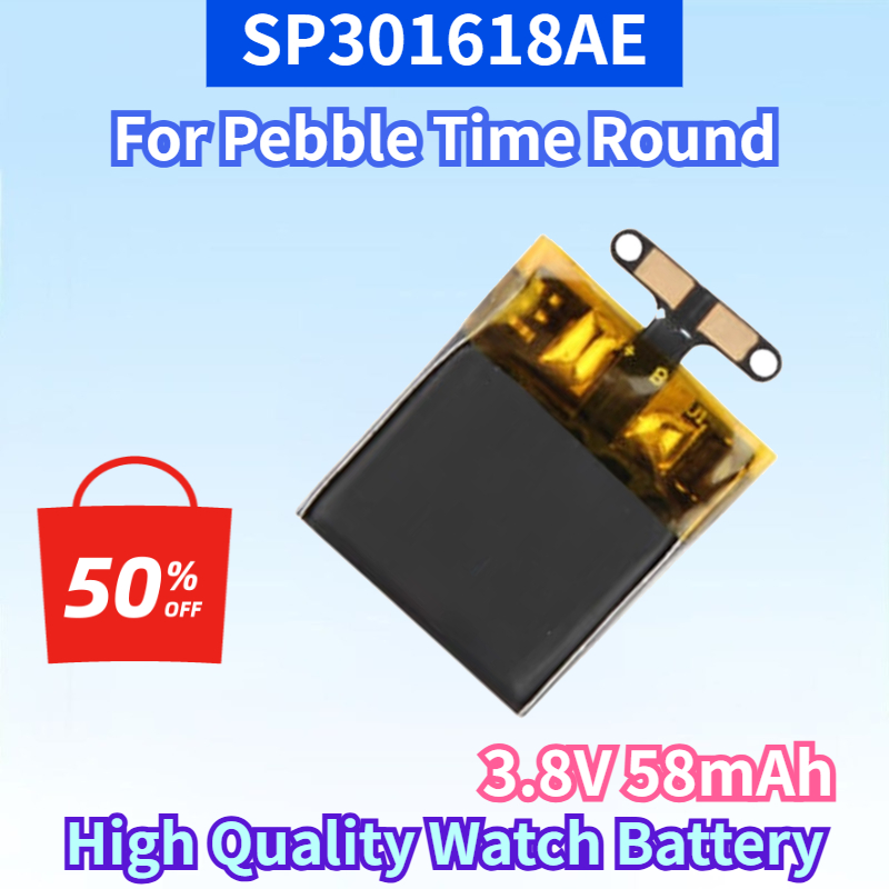 Smartwatch Pebble Watches - Batería Recargable de Iones de Litio