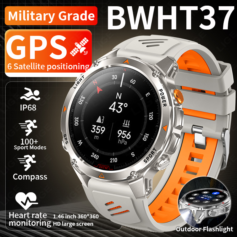 Smartwatch Watches With Bluetooth - LIGE-reloj inteligente con seguimiento GPS resistente