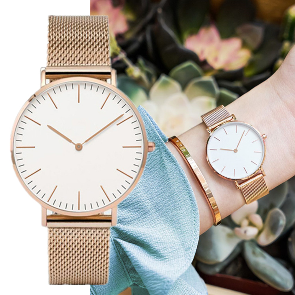 Mesh Stainless Strap - Relojes de lujo de marca superior,