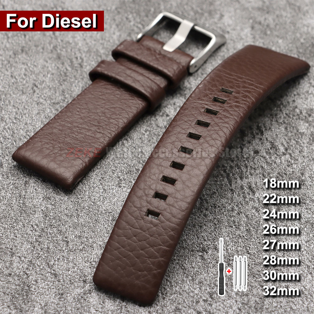 Diesel Watches Smartwatch - Correa de reloj de cuero de