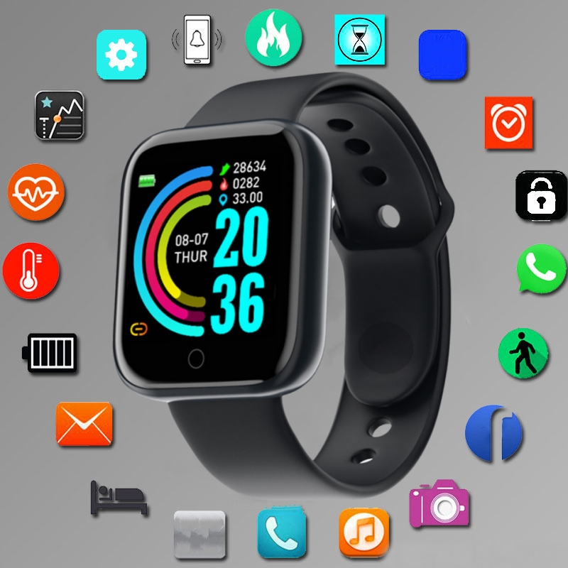 Watch Smart Y68 - Reloj inteligente deportivo para hombre, monitoreo