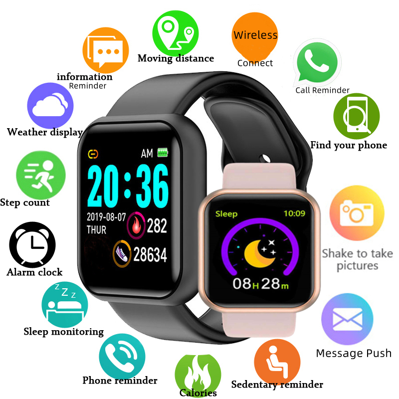Reloj inteligente multicolor p - Watch Smart Y68 reseña y precio