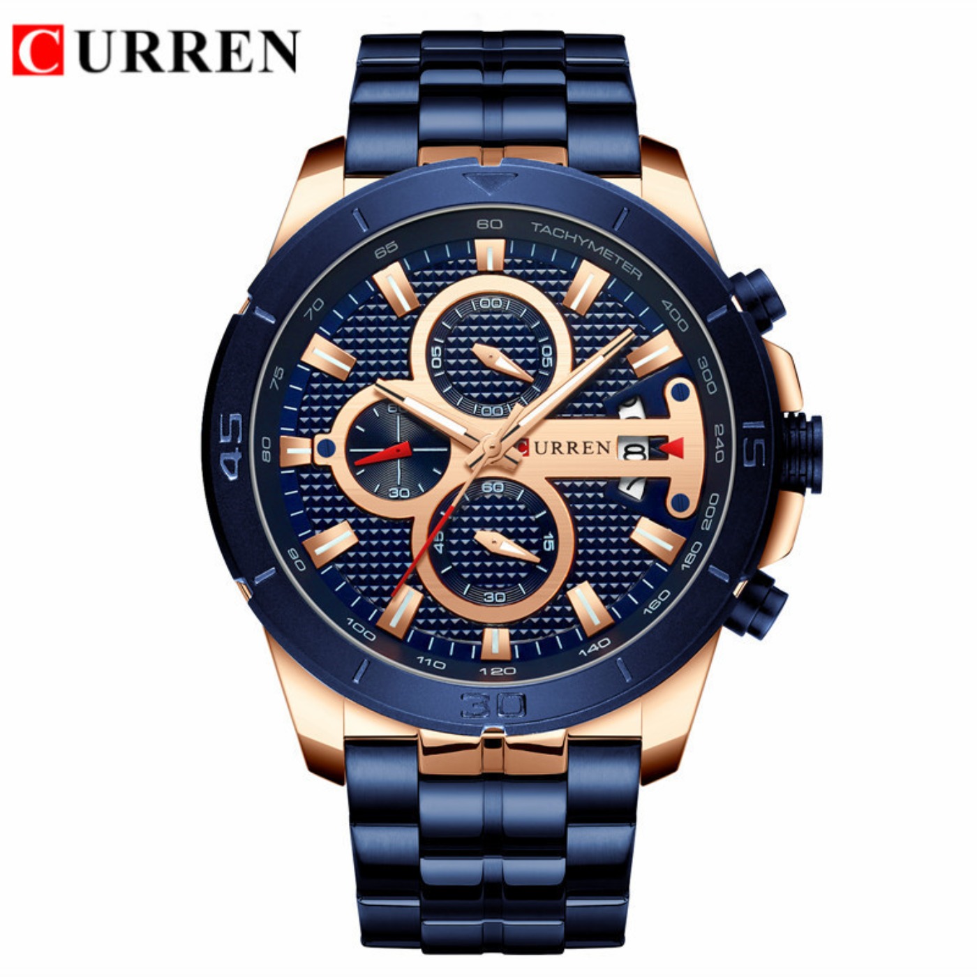 Reloj CURREN para hombre, cron - Chronograph Sport Watch reseña y precio