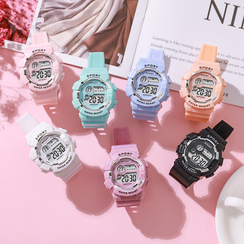 Relojes de moda para niños, re - Smartwatch Digital Watches For Kid Boy With Alarm reseña y precio