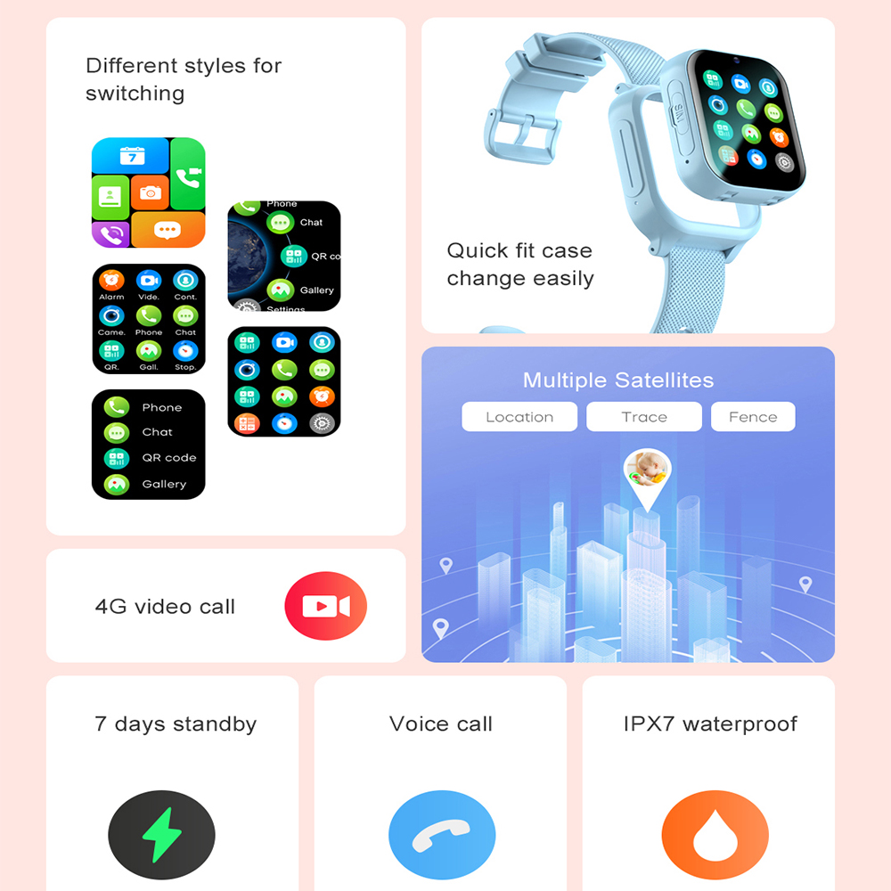Reloj inteligente para niños 4 - Smartwatch Watches For Kid Girl reseña y precio