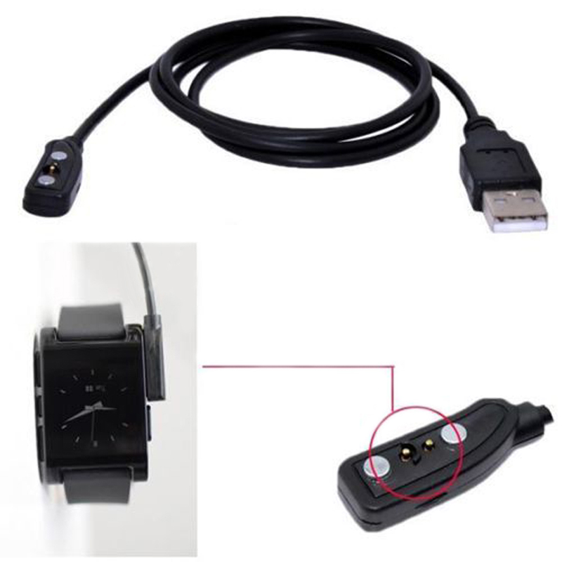1 Uds Cable de carga USB de re - Smartwatch Pebble Watches reseña y precio