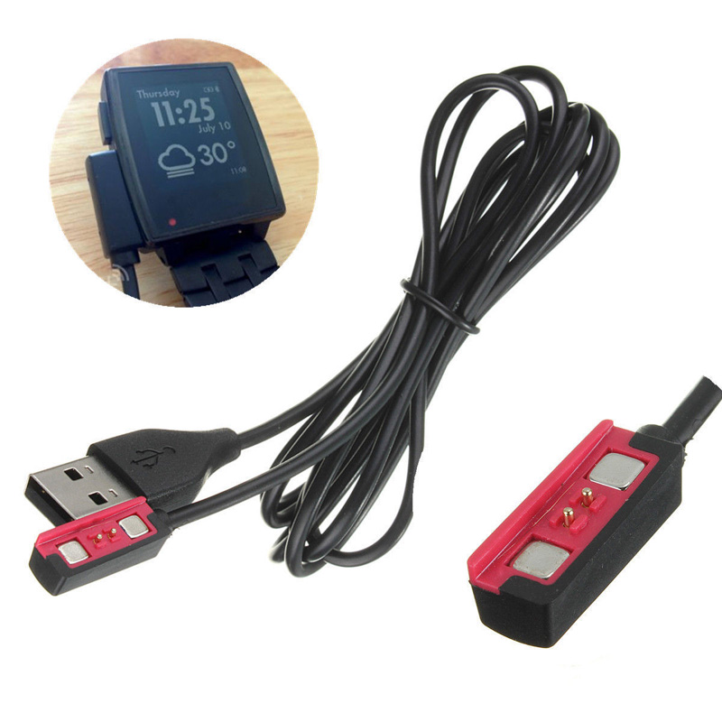 1 Uds Cable de carga USB de re - Smartwatch Pebble Watches reseña y precio