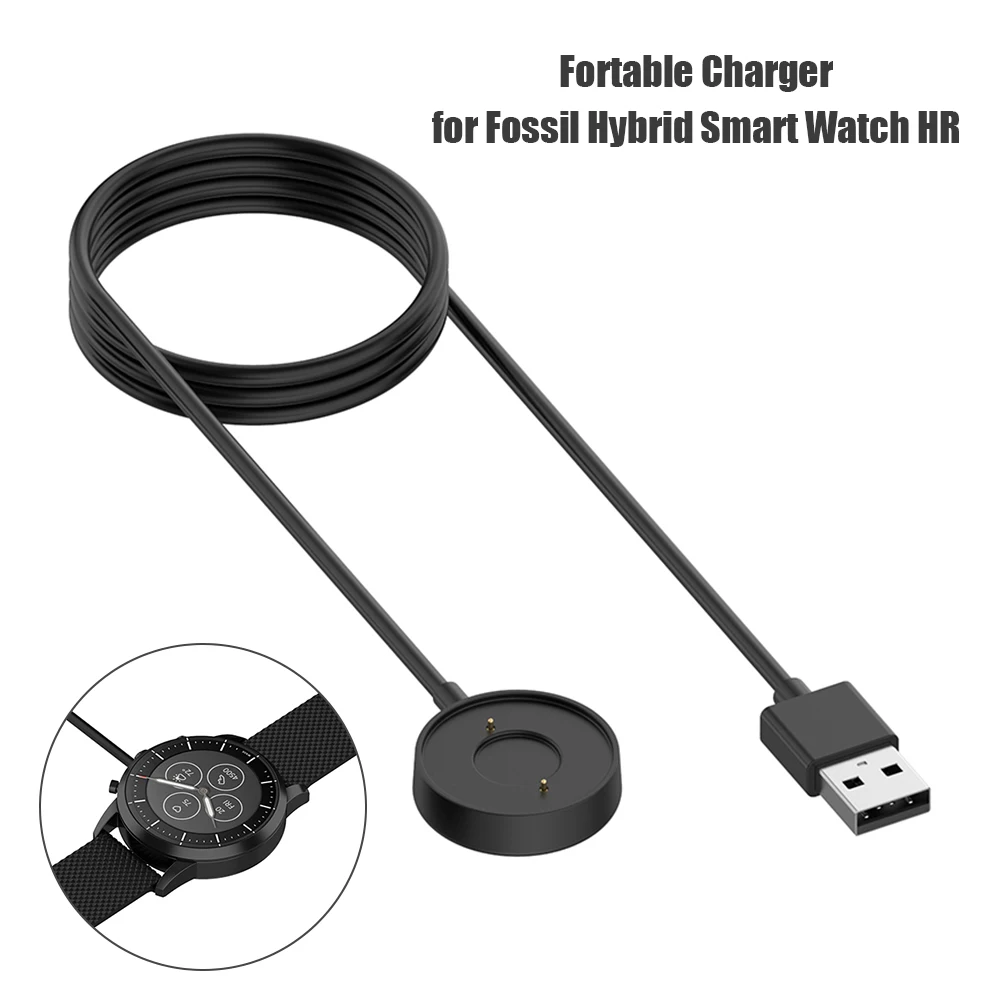 Cable de 3 pies, cargador USB, - Fossil Watches Smartwatch Hybrid reseña y precio