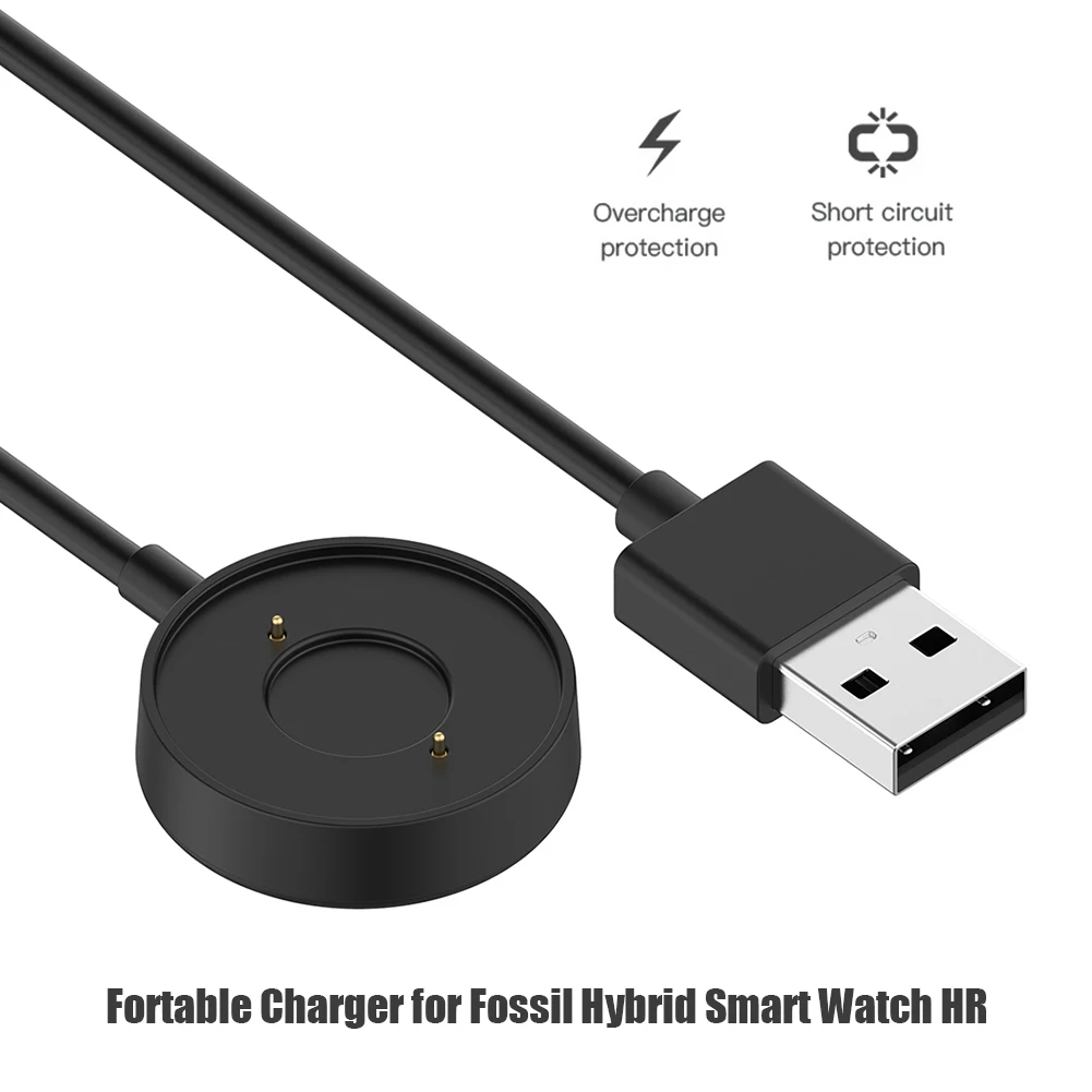 Cable de 3 pies, cargador USB, - Fossil Watches Smartwatch Hybrid reseña y precio