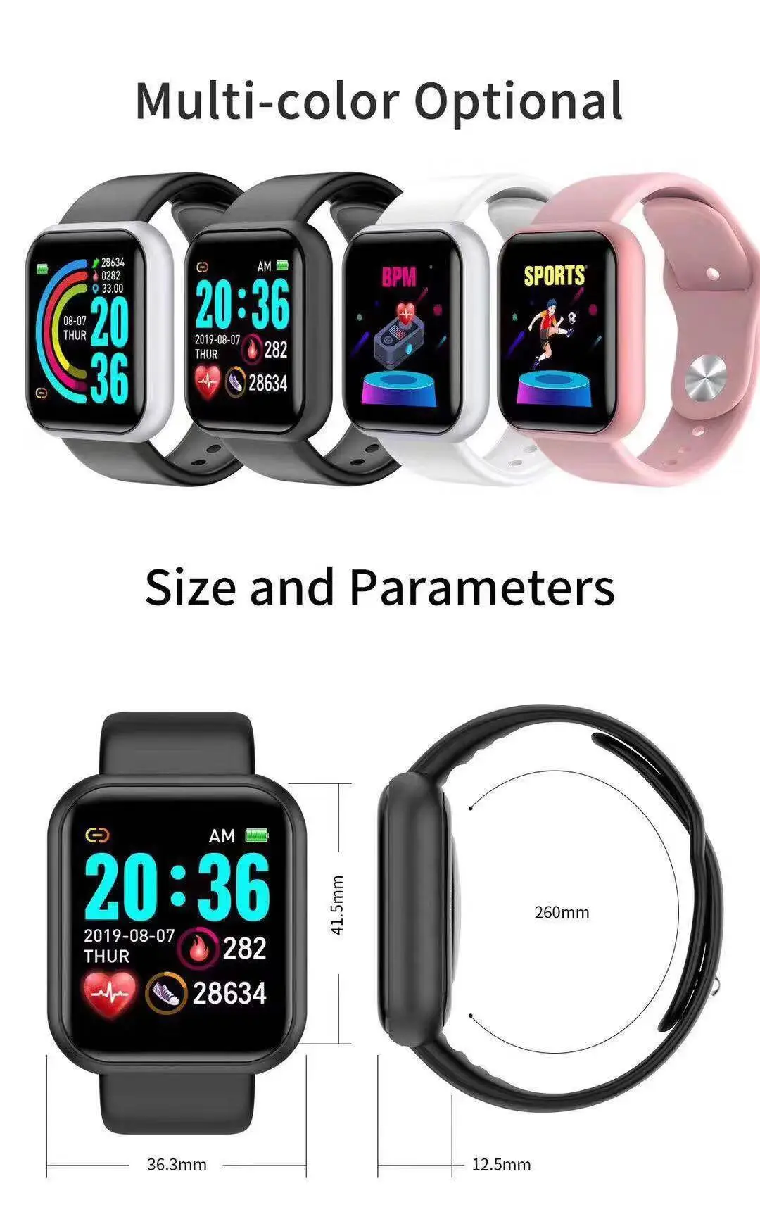 Reloj inteligente D20 Pro para - Watch Smart Y68 reseña y precio