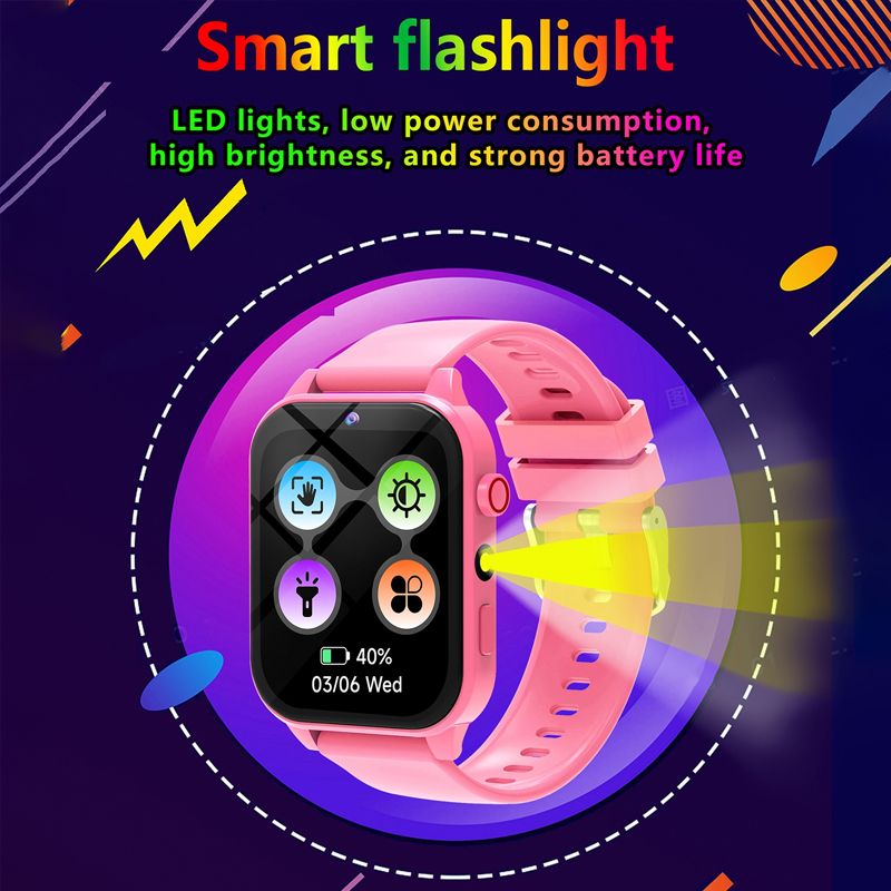 Reloj inteligente con linterna - Smartwatch Watches For Kid Girl reseña y precio