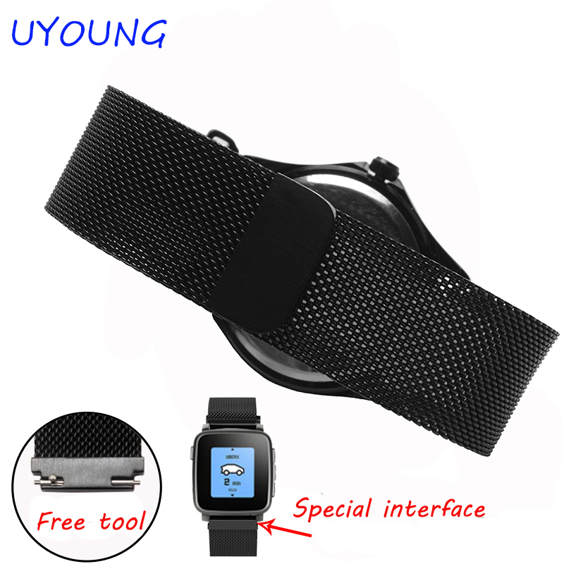 Correa Milanesa para Pebble ti - Smartwatch Pebble Watches reseña y precio