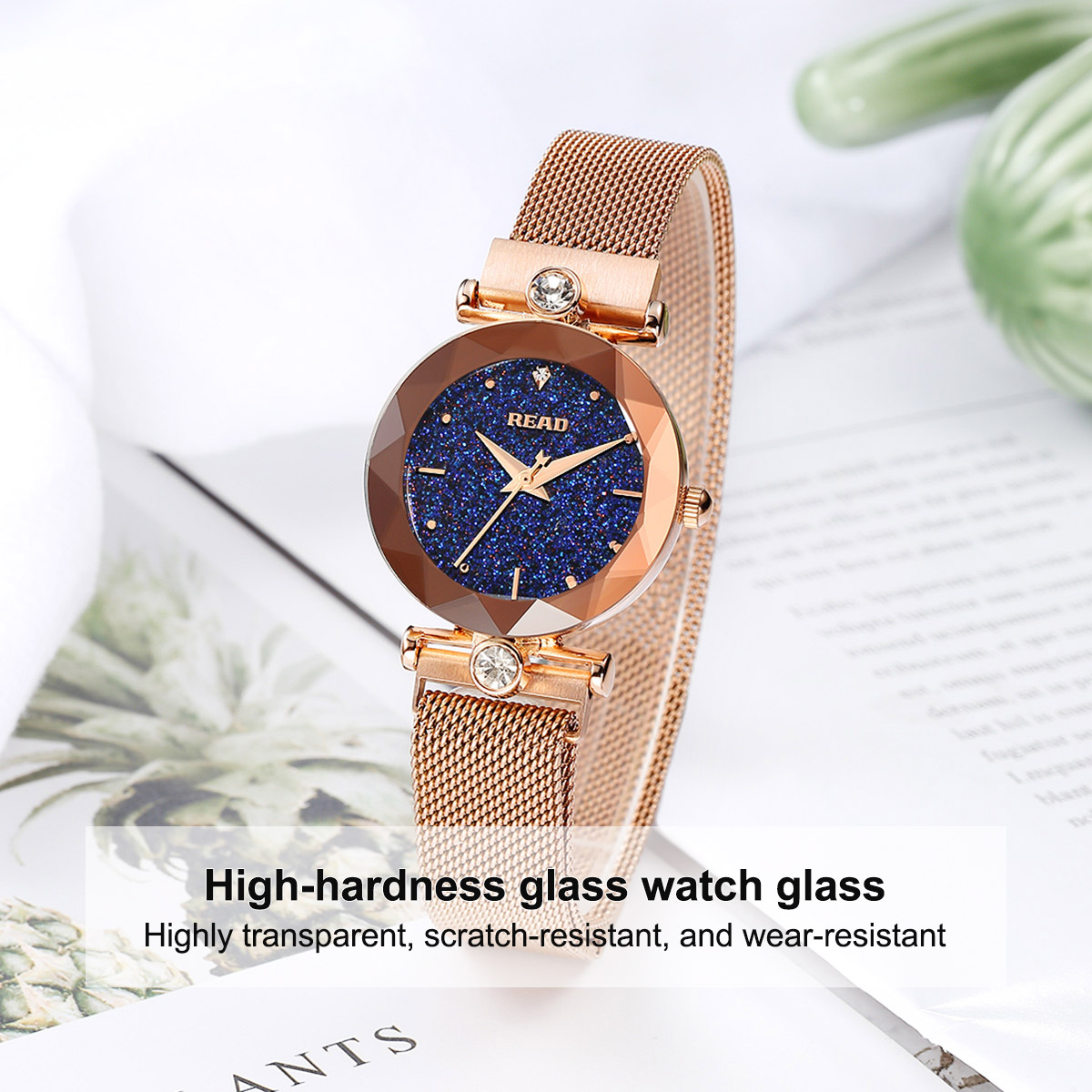 Reloj de cuarzo para mujer REA - Mesh Stainless Strap reseña y precio