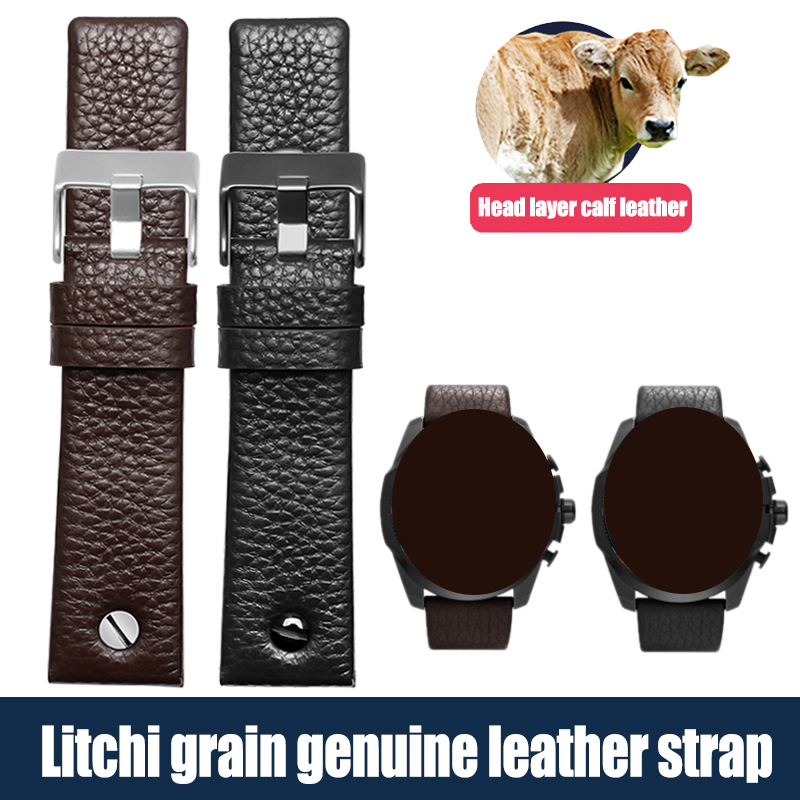 Correa de reloj de cuero genui - Diesel Watches Smartwatch reseña y precio