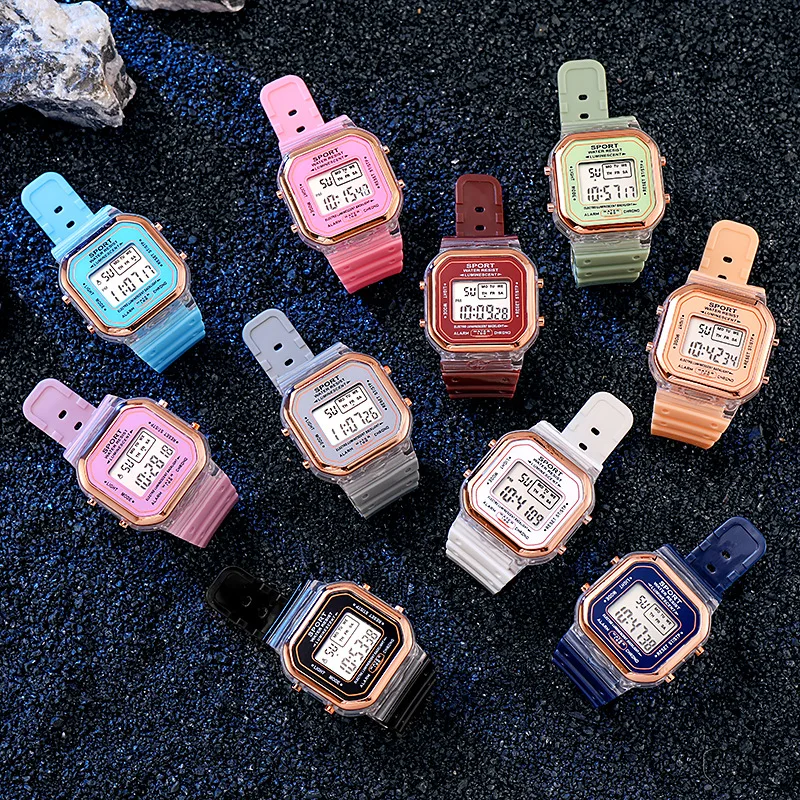 Reloj electrónico transparente - Chronograph Sport Watch reseña y precio