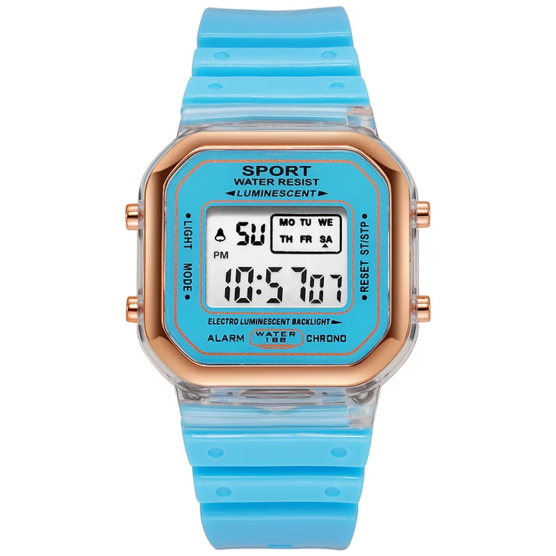 Reloj electrónico transparente - Chronograph Sport Watch reseña y precio