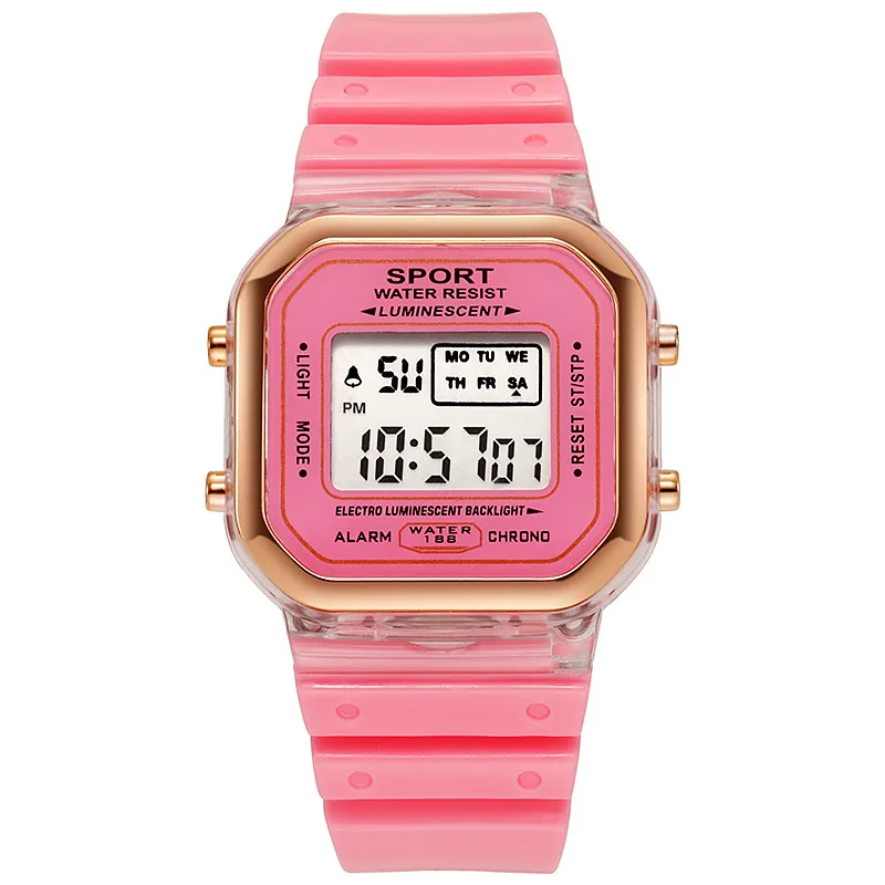 Reloj electrónico transparente - Chronograph Sport Watch reseña y precio