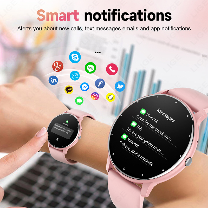 LIGE 2024 nuevo reloj intelige - Smartwatch El reseña y precio
