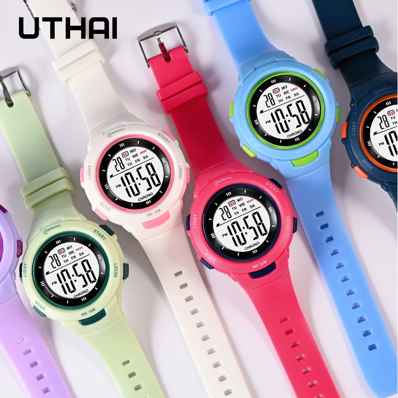 Relojes UTHAI CE49 para niños, - Smartwatch Digital Watches For Kid Boy With Alarm reseña y precio