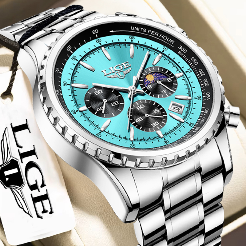 Reloj LIGE de moda para hombre - Smartwatch Branded Watches For Men reseña y precio