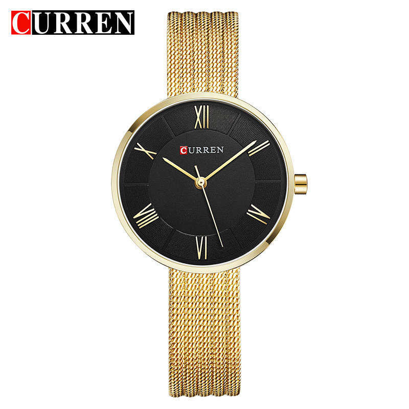 Reloj de Cuarzo CURREN 9020 co - Mesh Stainless Strap reseña y precio