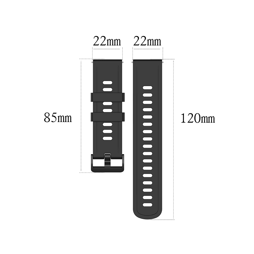 Correa de silicona de 22mm par - Smartwatch Pebble Watches reseña y precio