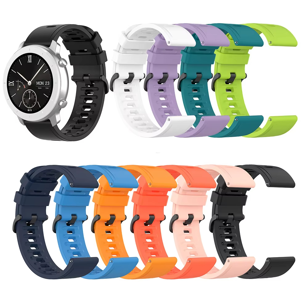 Correa de silicona de 22mm par - Smartwatch Pebble Watches reseña y precio