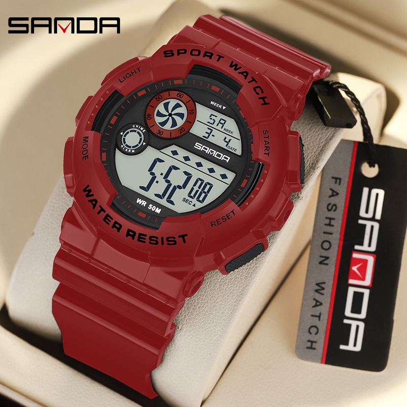 SANDA G estilo moda mujer relo - Chronograph Sport Watch reseña y precio