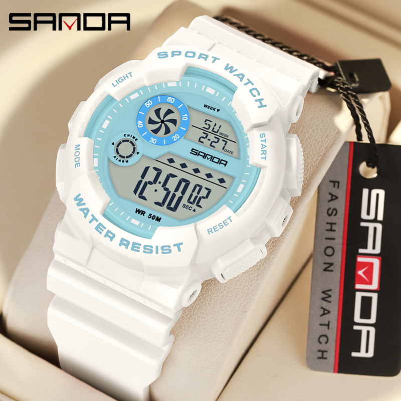 SANDA G estilo moda mujer relo - Chronograph Sport Watch reseña y precio