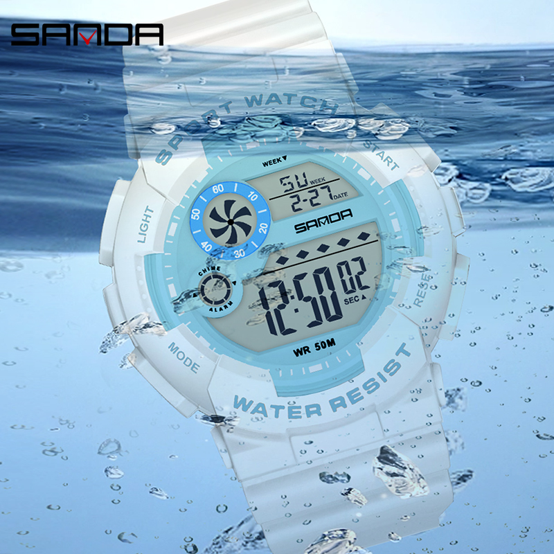 SANDA G estilo moda mujer relo - Chronograph Sport Watch reseña y precio