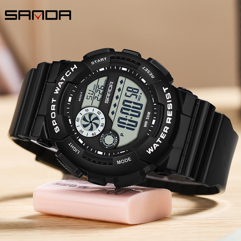 SANDA G estilo moda mujer relo - Chronograph Sport Watch reseña y precio